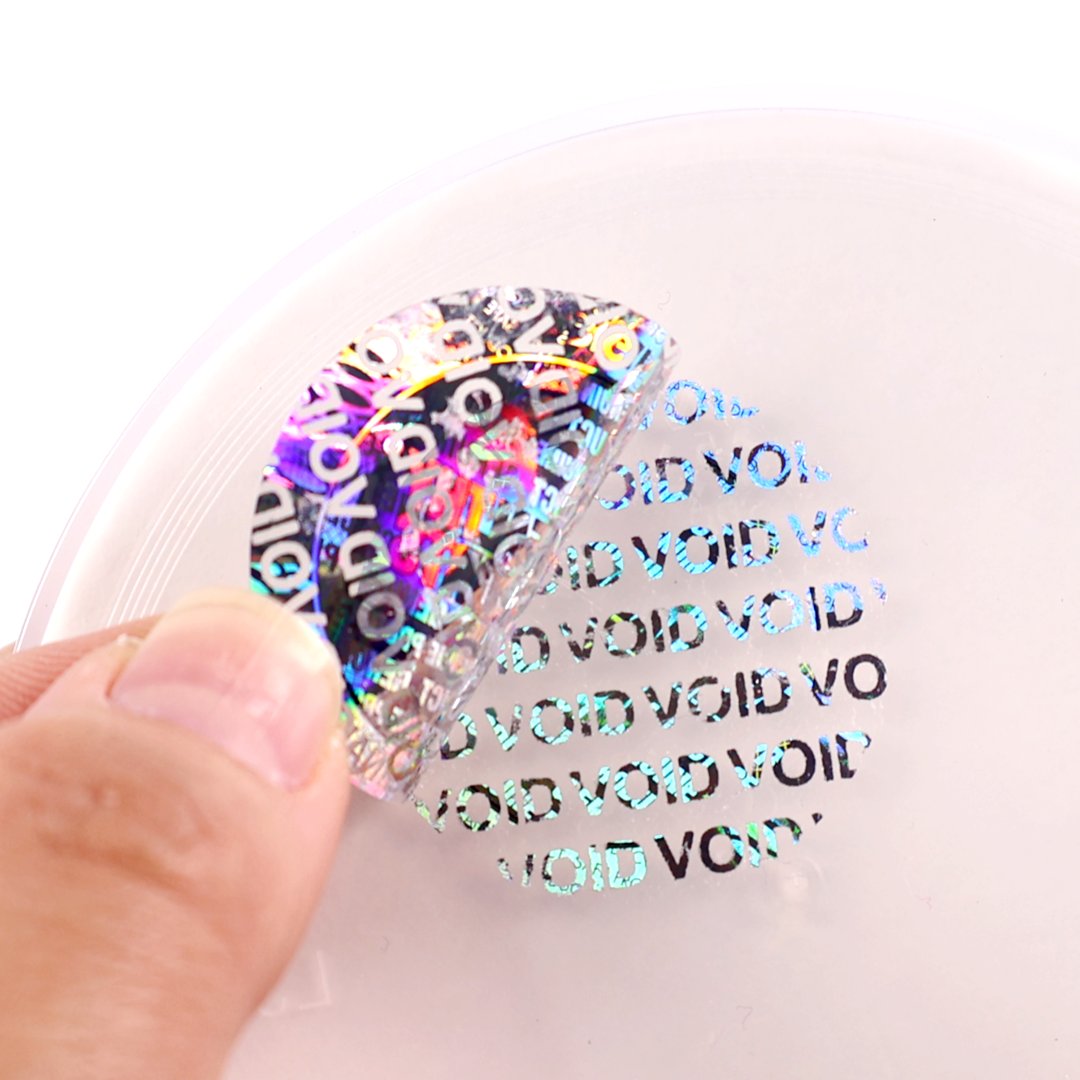 VOID tamper-evident effect
