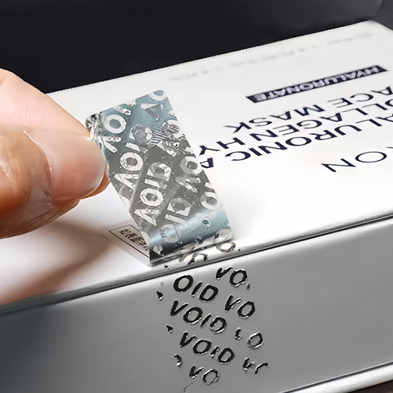 Hot foil security mark