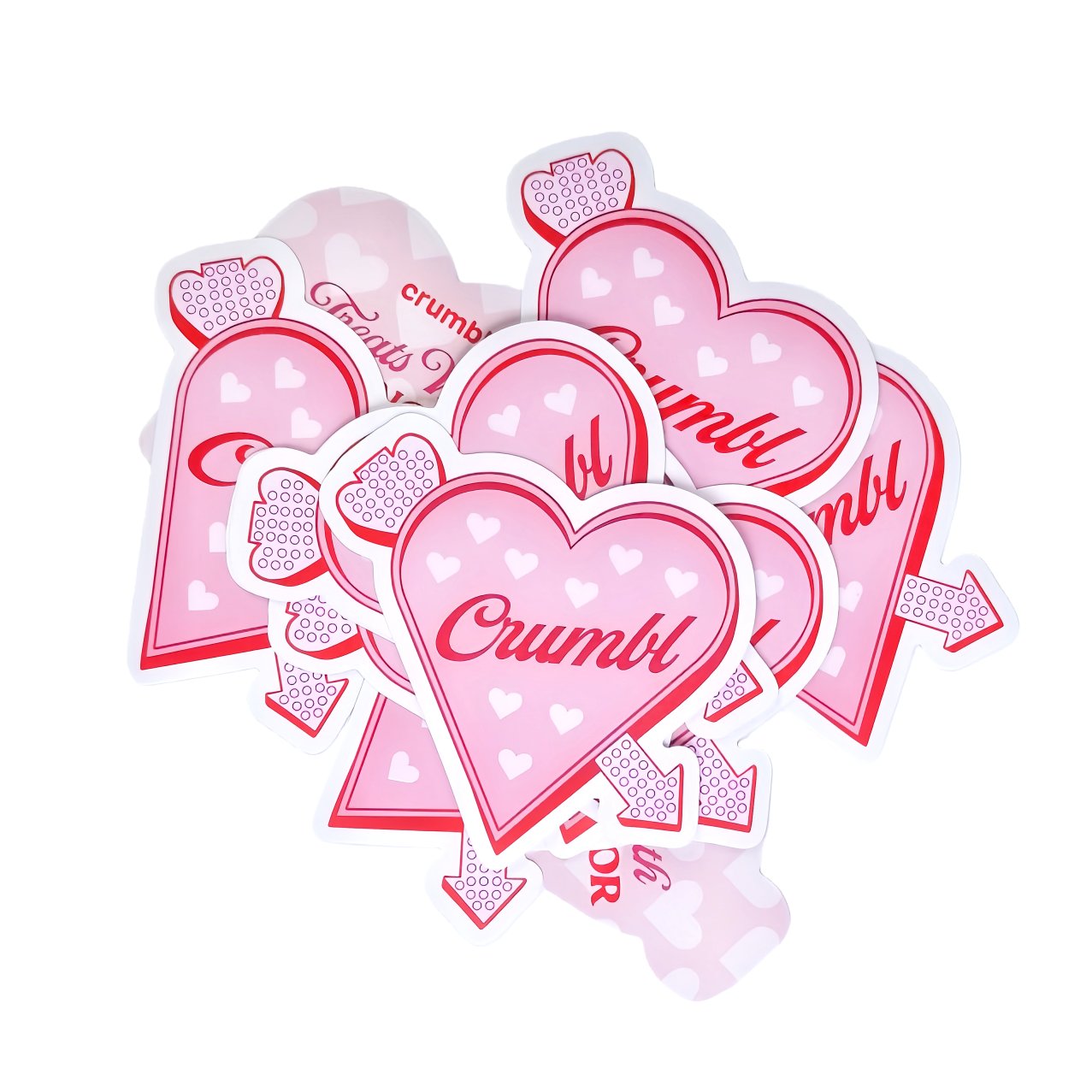 Stack of Santa-shaped die-cut stickers
