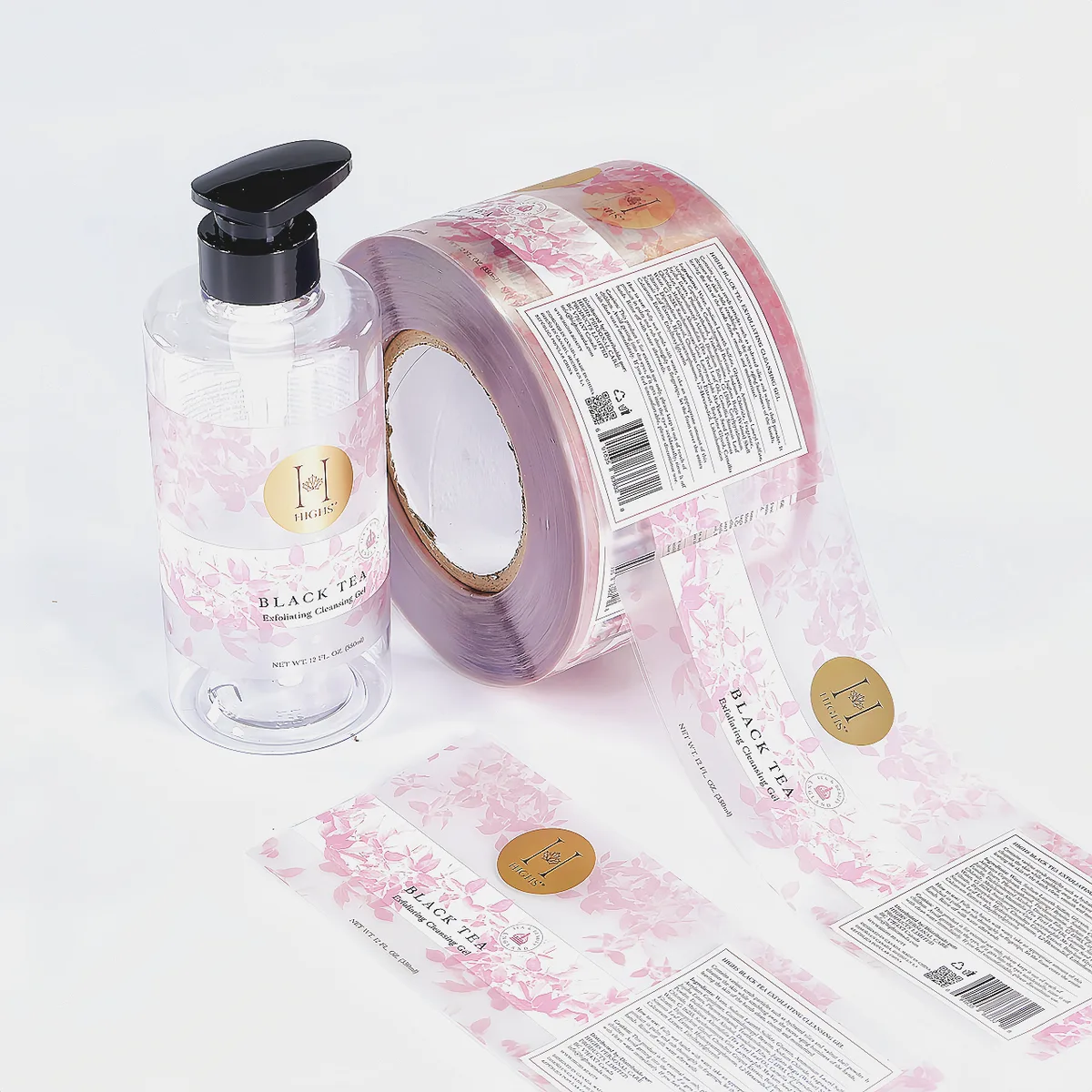 Transparent BOPP film label roll