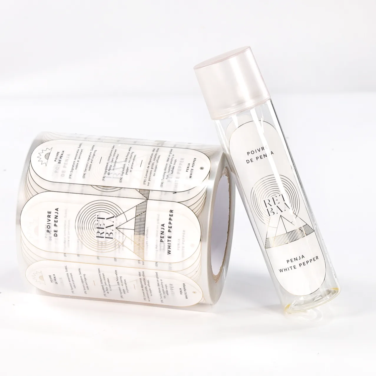 Clear transparent PET labels